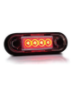 33.073cled.png Luce ingombro rosso a  led 12-36v, c/guarniz. nera