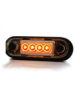 33.073zled.png LUCE INGOMBRO ARANCIO A LED 12-36V CON GUARNIZIONE NERA