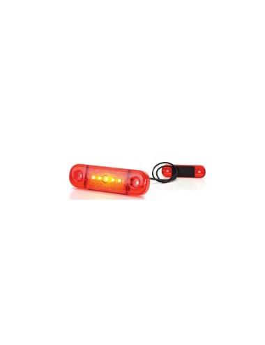 33.712.png FANALE INGOMBRO 5 LED SLIM ROSSO 12/24 V