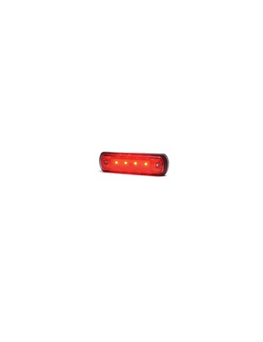 33.1339.png FANALE INGOMBRO LATERALE ROSSO SLIM LED 12 / 24 VOLT