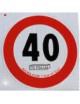 DISCO LIMITE ADESIVO 40 KMH.jpg DISCO LIMITE VELOCITA' "40" OMOLOGATO