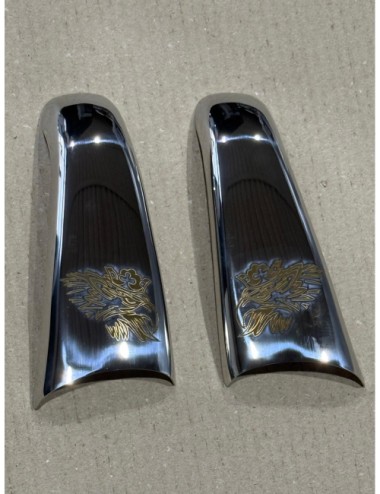 COPPIA COVER MANIGLIA SCANIA .jpg COPPIA COPRI LEVA MANIGLIA ESTERNO IN ACCIAIO SCANIA