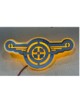 LOGO DAF XG LED ARANCIO LATERALE DA444LED.jpeg LOGO DAF XG LATERALE LED ARANCIO 24 VOLT