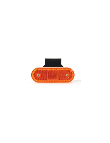 33.534z.png FANALE INGOMBRO A LED ARANCIO CON STAFFA 12/24 V
