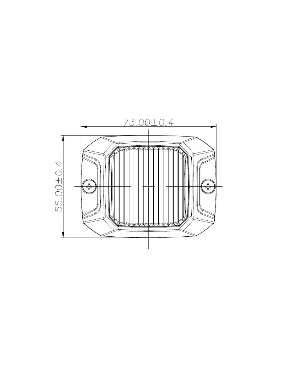 LW0043.png FARETTO 4 LED STROBO ARANCIO DI SEGNALAZIONE 12 / 24 VOLT