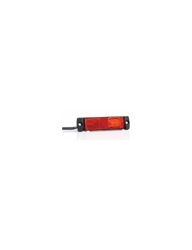 39.944.100.png LUCE INGOMBRO A 4 LED PIATTO ROSSO FUNZIONAMENTO 12V 24V