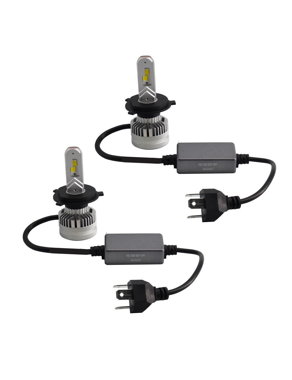 kit led h4.jpeg Coppia Lampadine LED H4 Matrix EVO - Potenti, 7000 lm, luce bianca 6500 K