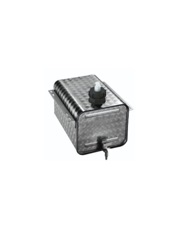 V9030.jpg TANICA INOX FIORETTATA 25 LT CON PORTASAPONE